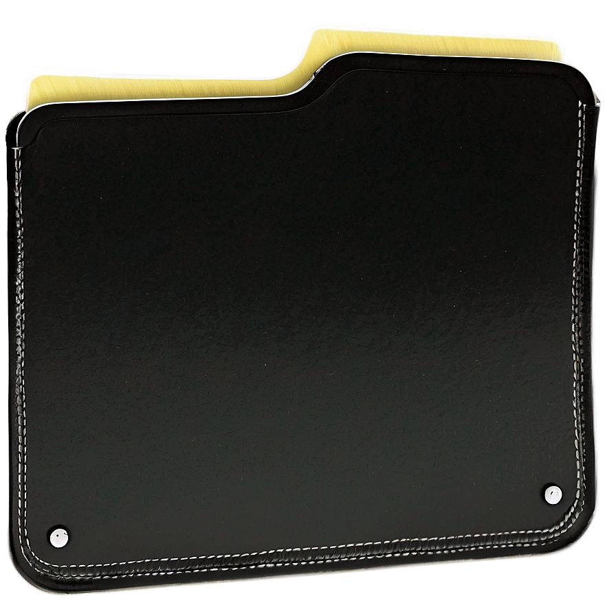 Handheld Black Folder Png Kpe10 PNG Image