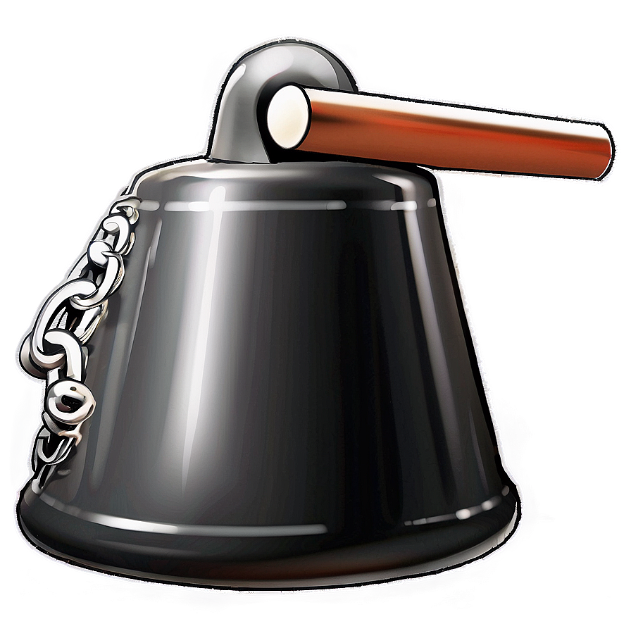 Handheld Cowbell Illustration Png Tsn46 PNG Image