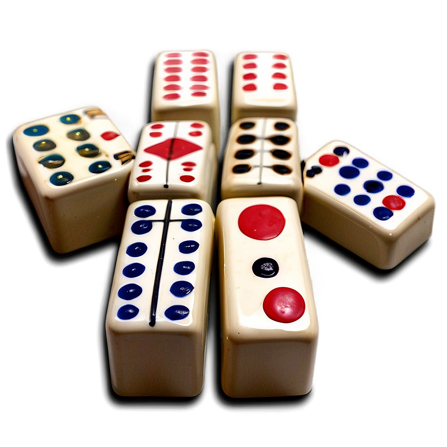 Handmade Ceramic Dominoes Png 06122024 PNG Image