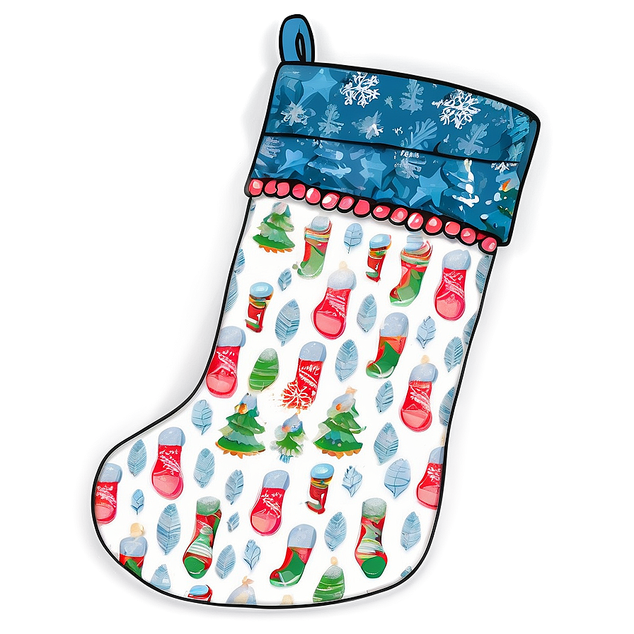 Handmade Christmas Stocking Png 1 PNG Image