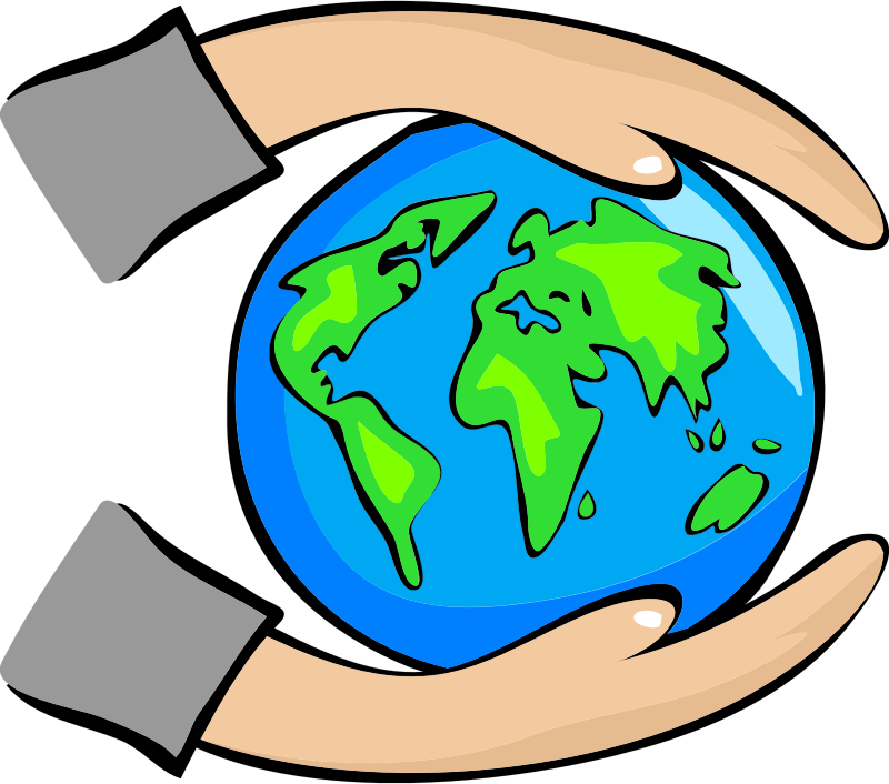 Hands Holding Globe Clipart PNG Image