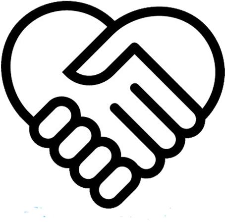 Handshake Heart Symbol Friendship Graphic PNG Image