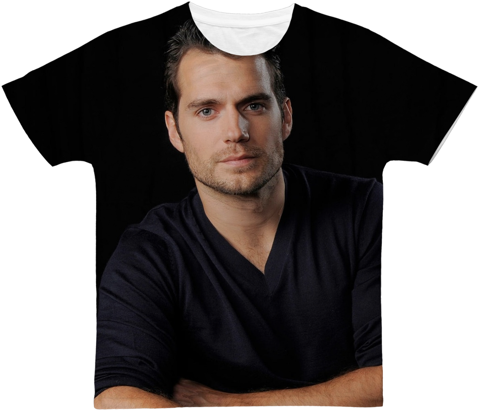 Handsome Manin Black T Shirt PNG Image