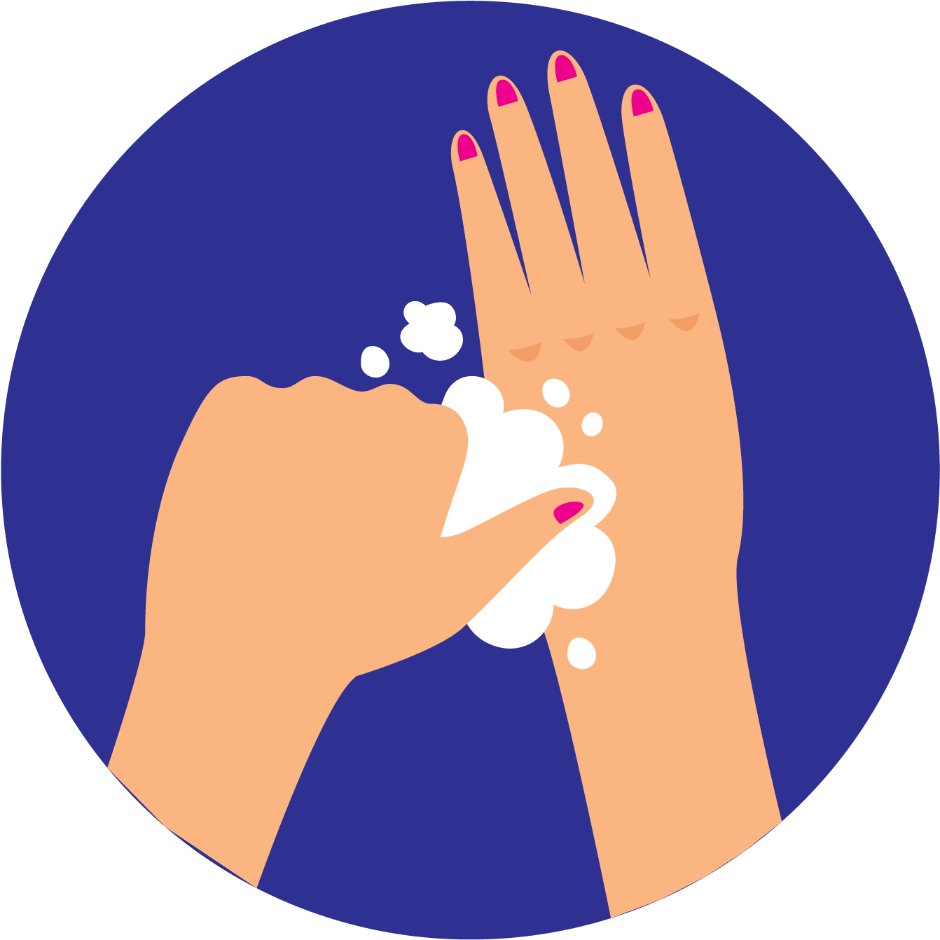 Handwashing Step Soap Application PNG Image