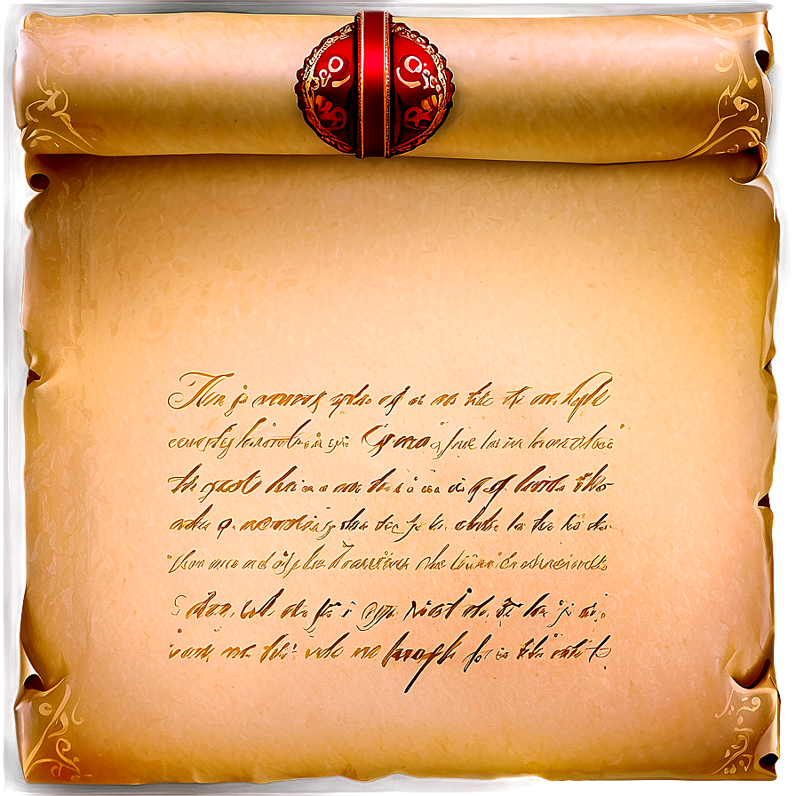 Handwritten Letter Scroll Png Nce48 PNG Image