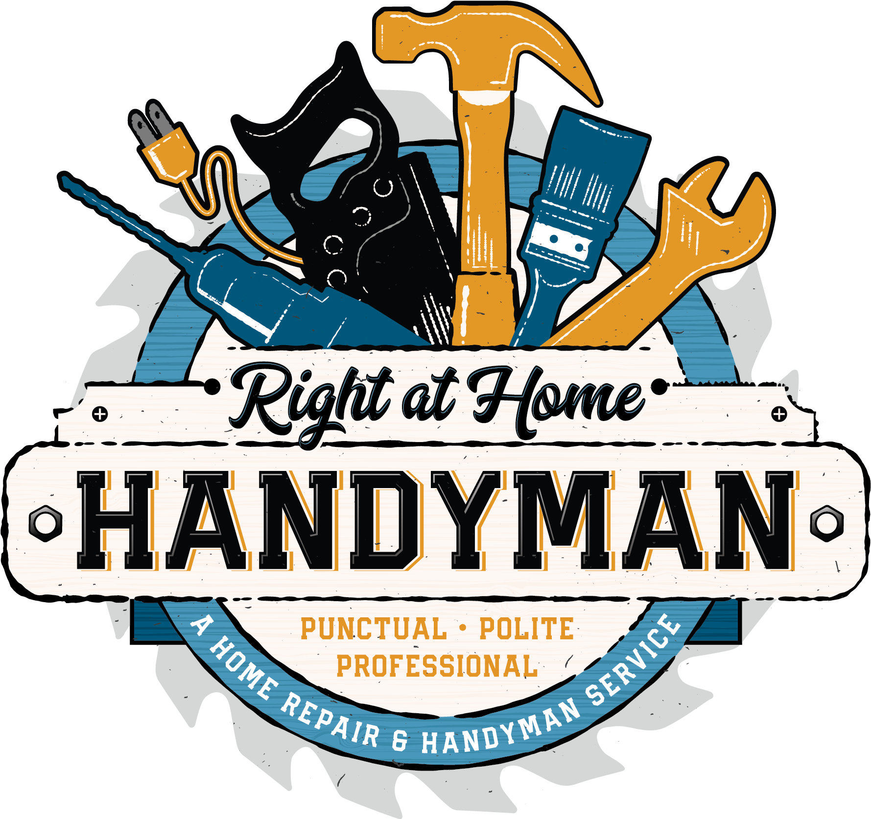 Handyman Service Logo PNG Image