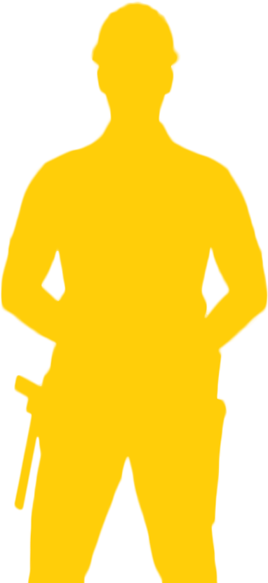 Handyman Silhouettewith Tools PNG Image