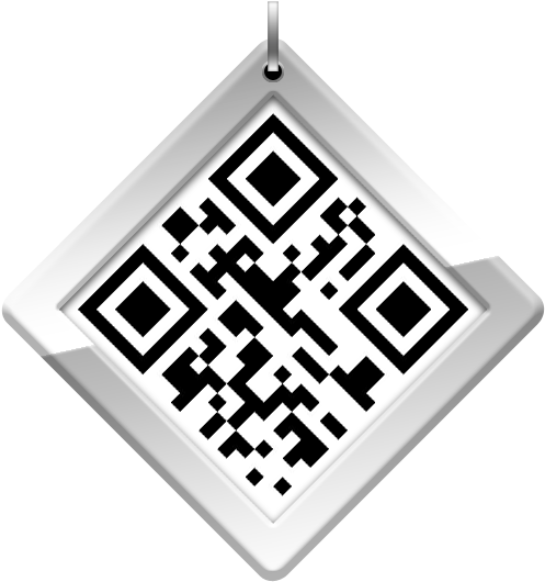 Hanging Q R Code Tag PNG Image