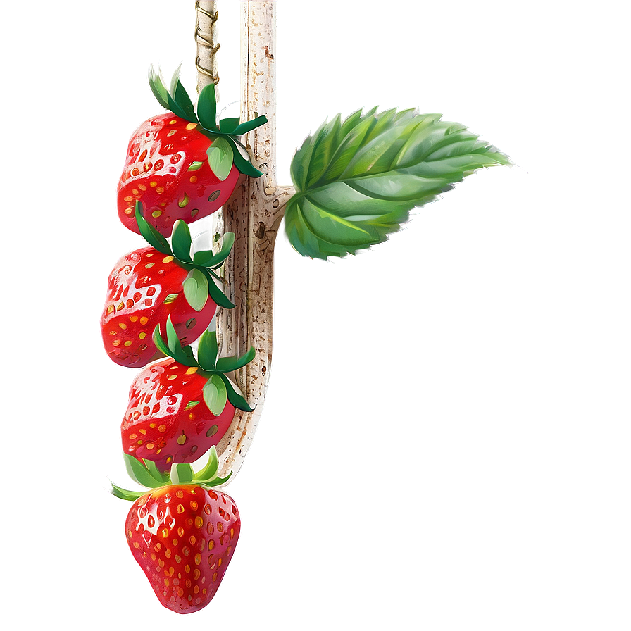 Hanging Strawberry Png Ljr PNG Image