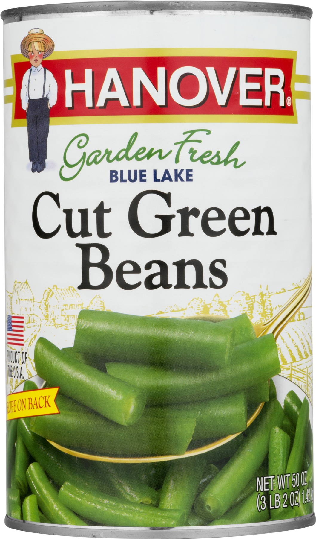 Hanover Cut Green Beans Can PNG Image