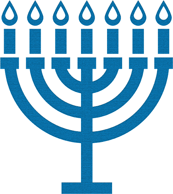 Hanukkah Menorah Graphic PNG Image