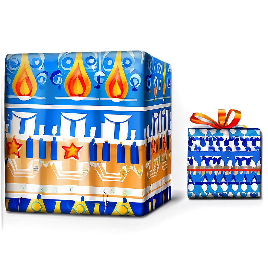 Hanukkah Wrapping Paper Png 06212024 PNG Image