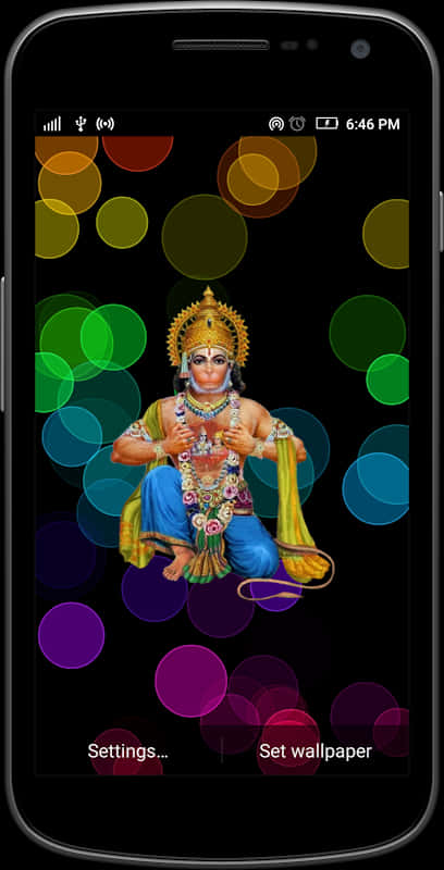 Hanuman Wallpaperon Phone PNG Image