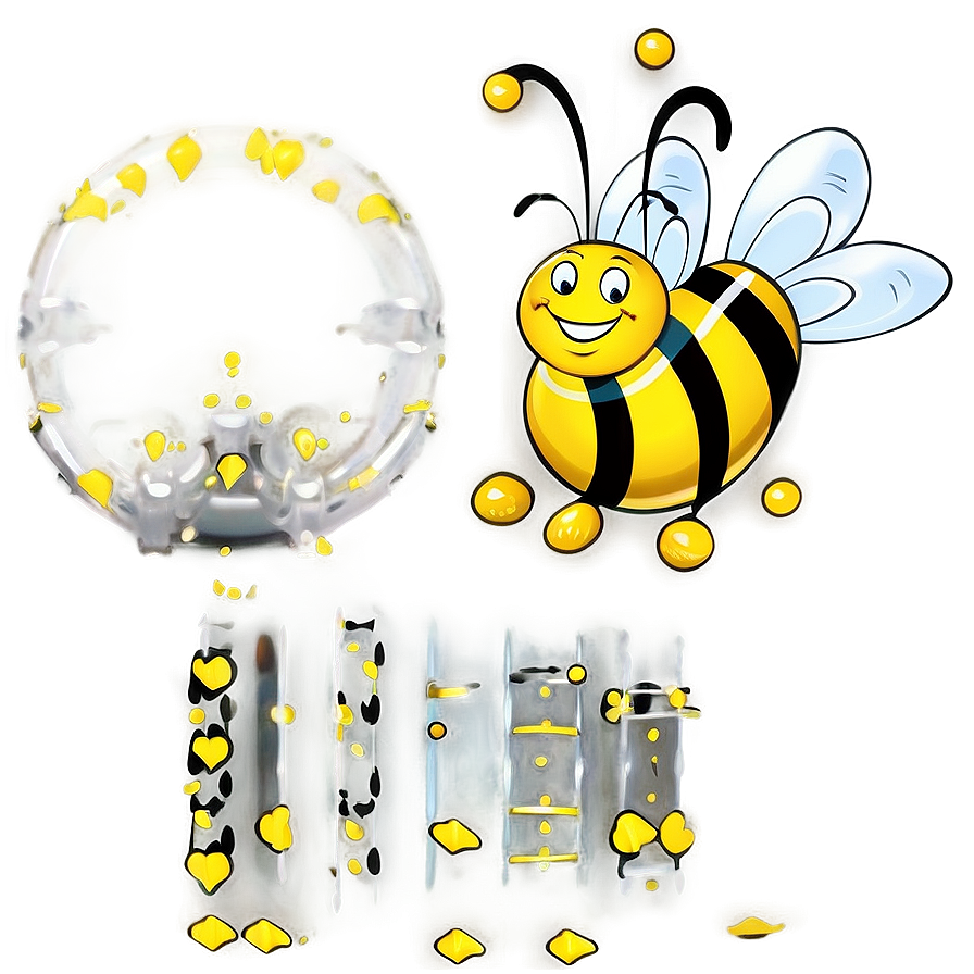 Happy Bee Png Hqe10 PNG Image