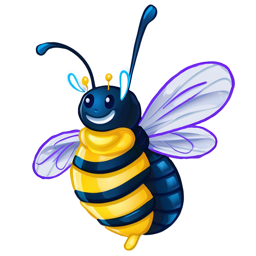 Happy Bee Png Nju28 PNG Image