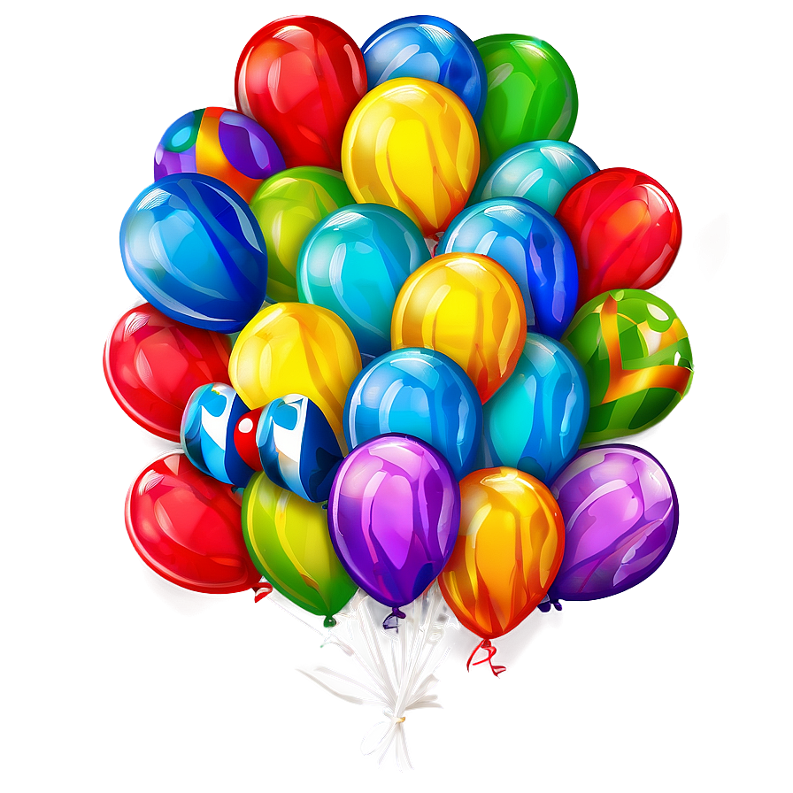 Happy Birthday Balloon Bouquet Png Ubw PNG Image