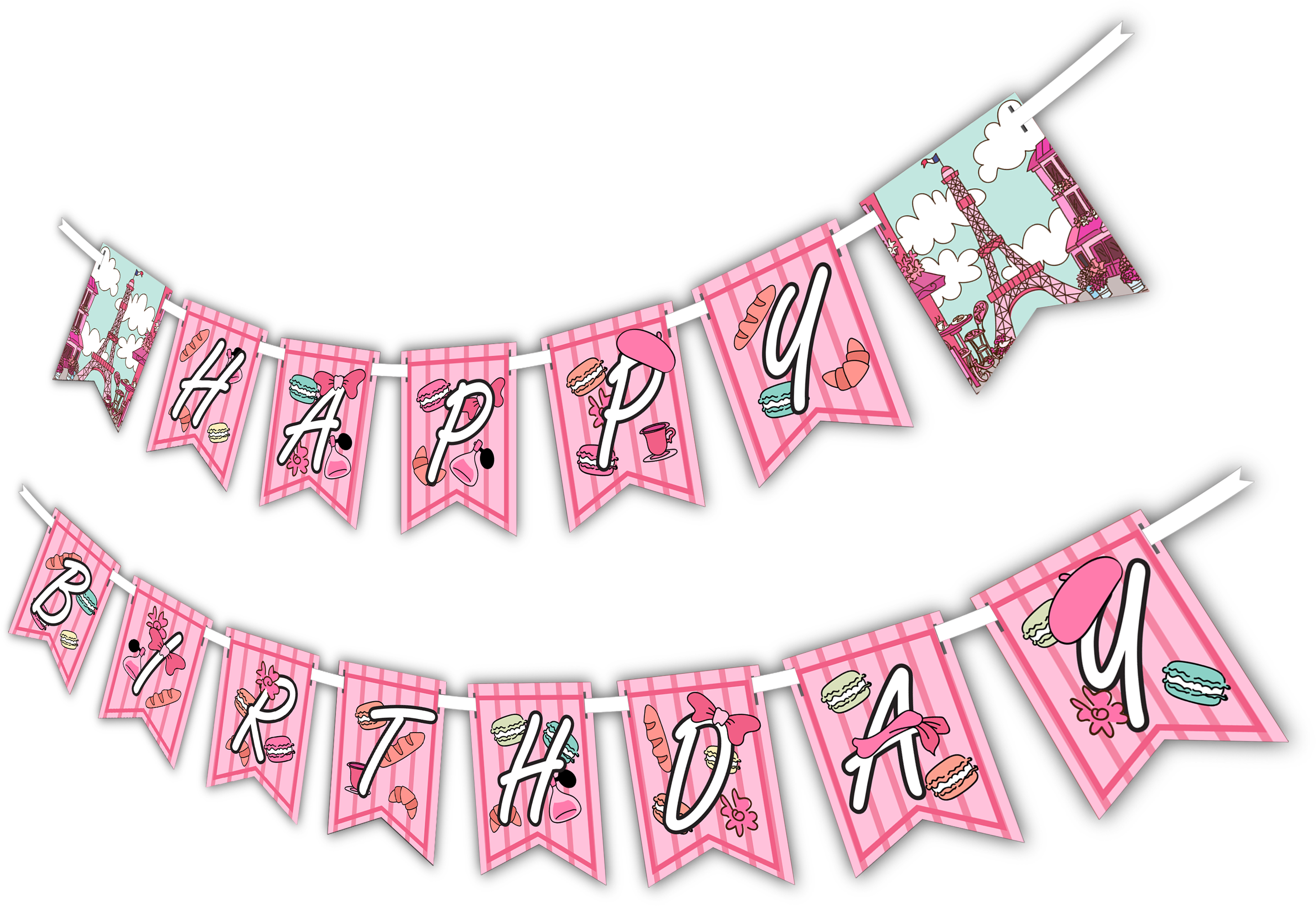 Happy Birthday Banner Illustration PNG Image