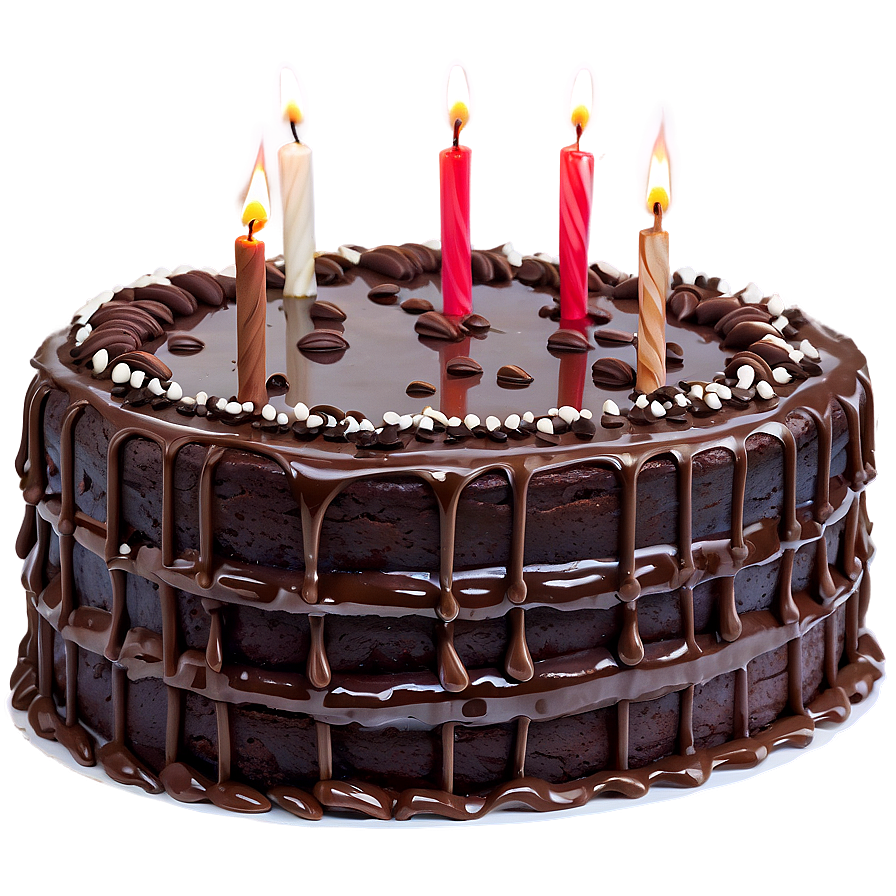 Happy Birthday Chocolate Cake Png 7 PNG Image