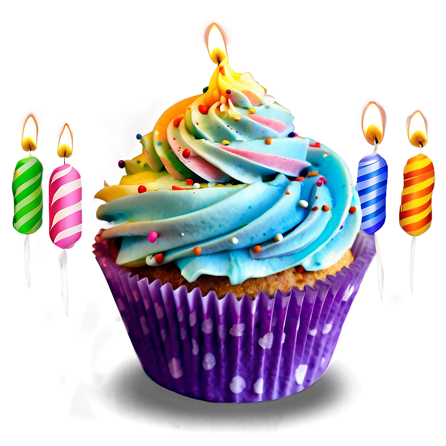 Happy Birthday Cupcake Png 05032024 PNG Image