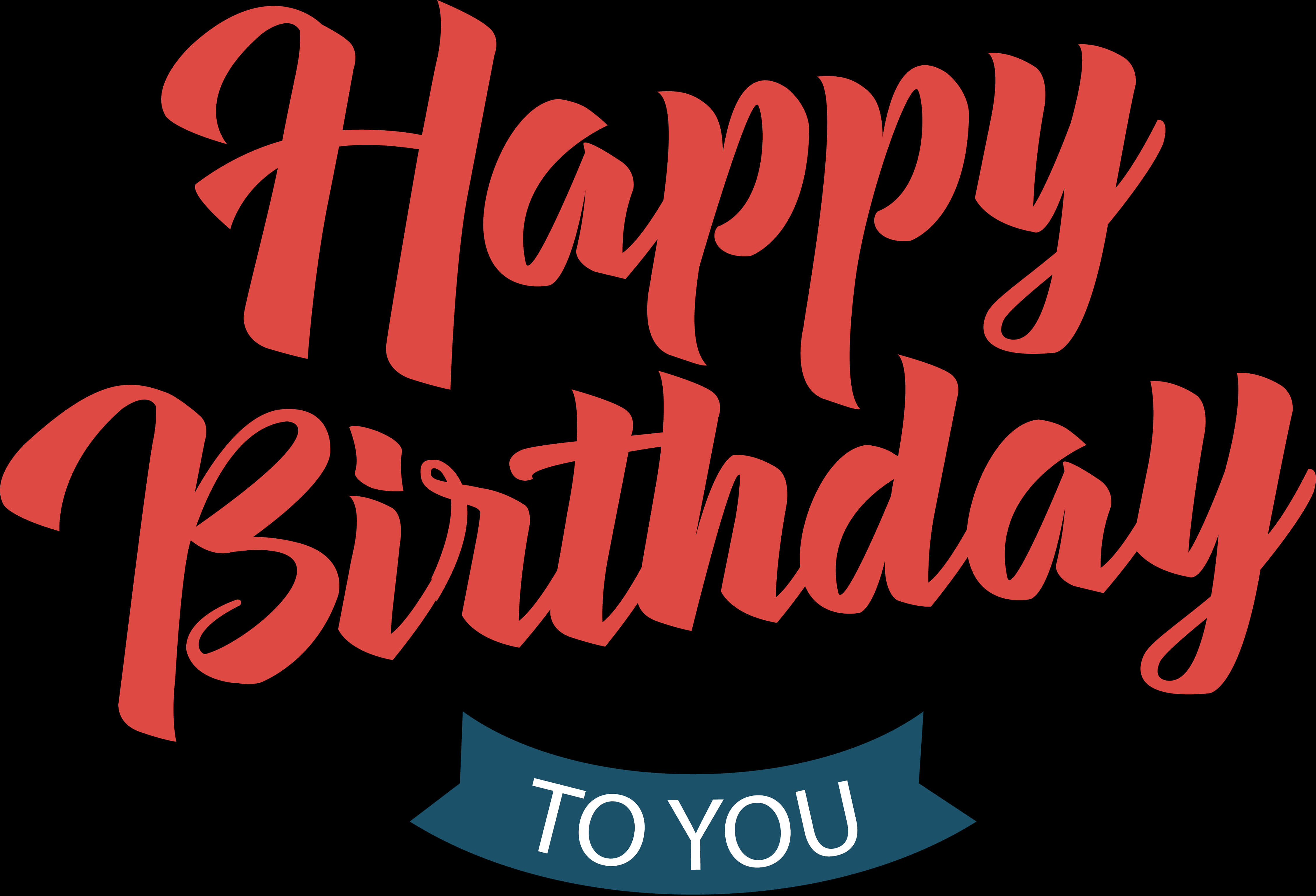 Happy Birthday Greeting Graphic PNG Image