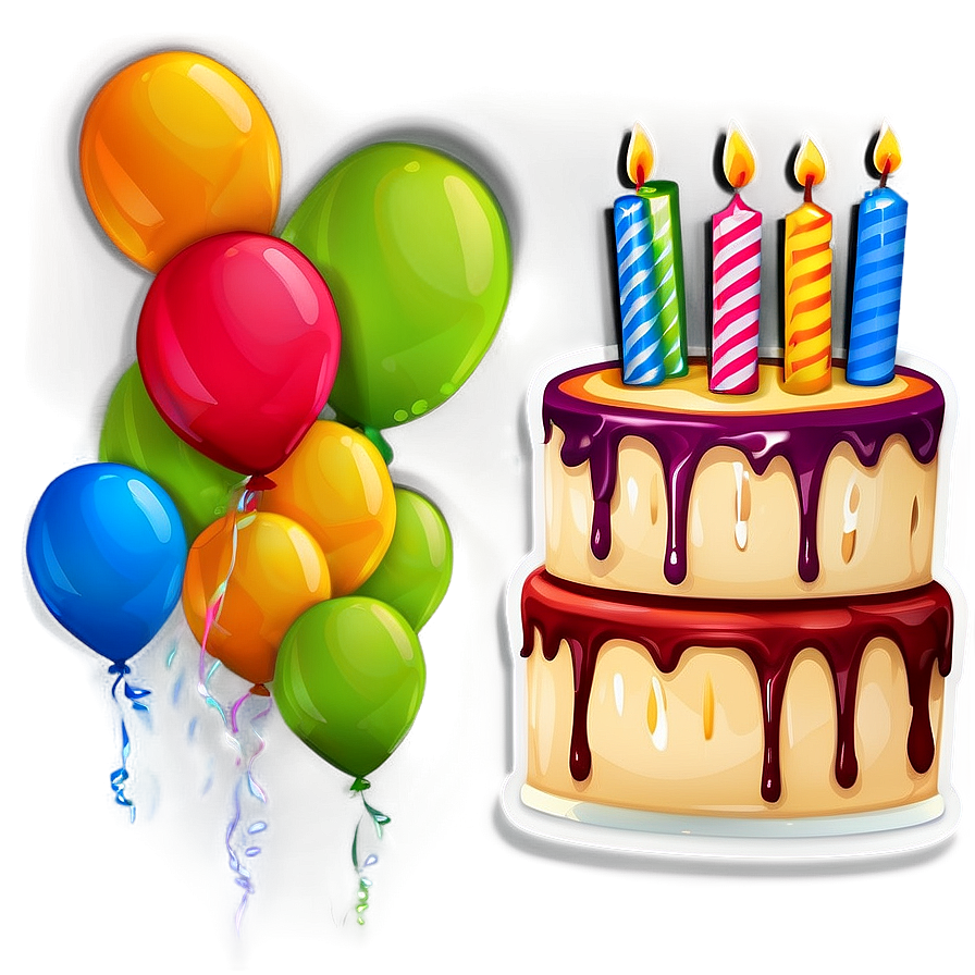 Happy Birthday Sticker Png Mpg84 PNG Image