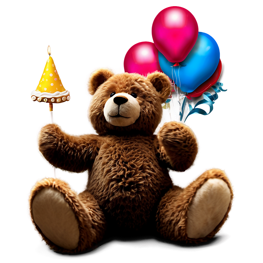 Happy Birthday Teddy Bear Png 05032024 PNG Image