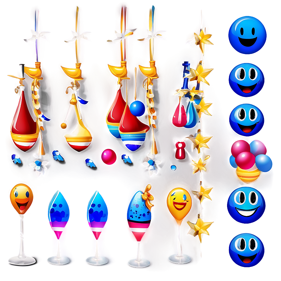 Happy Blue Emojis Png Series 06282024 PNG Image