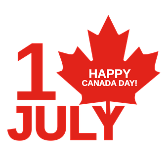 Happy Canada Day July1st Celebration PNG Image