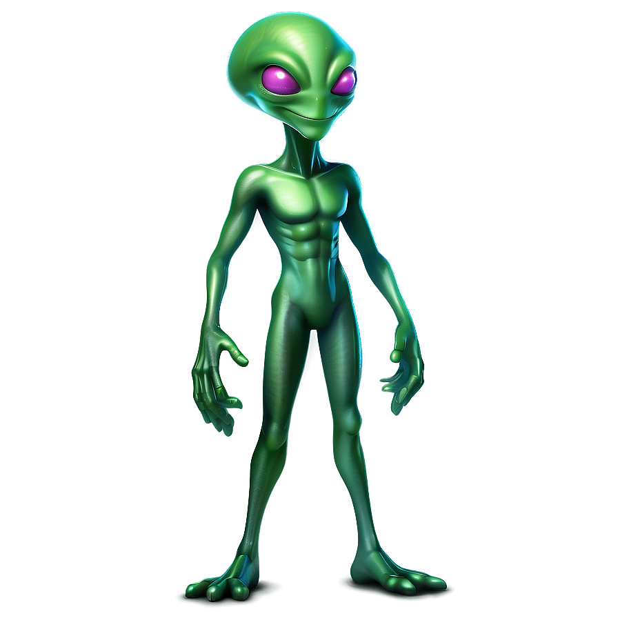 Happy Cartoon Alien Png Dhh53 PNG Image