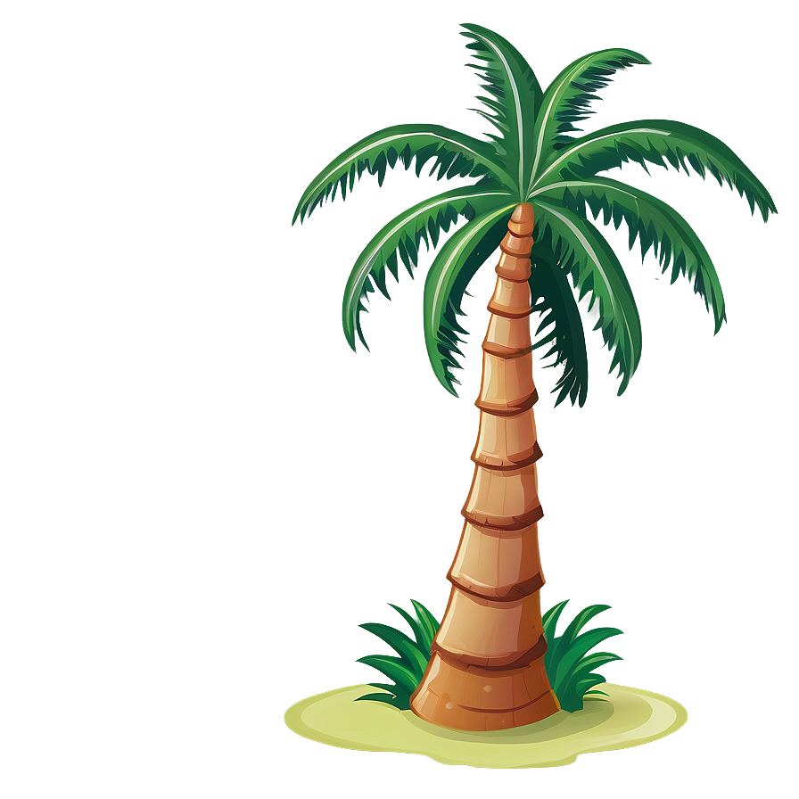 Happy Cartoon Palm Tree Png 06212024 PNG Image