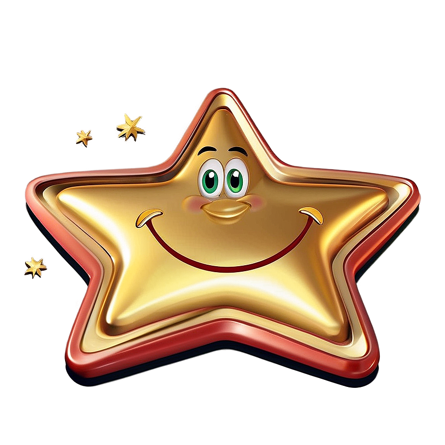 Happy Cartoon Star Png Npa PNG Image