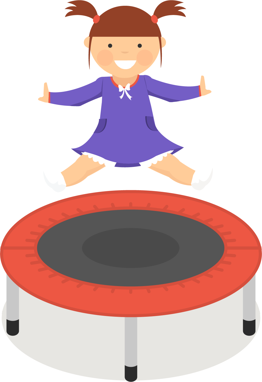 Happy Child Jumpingon Trampoline PNG Image