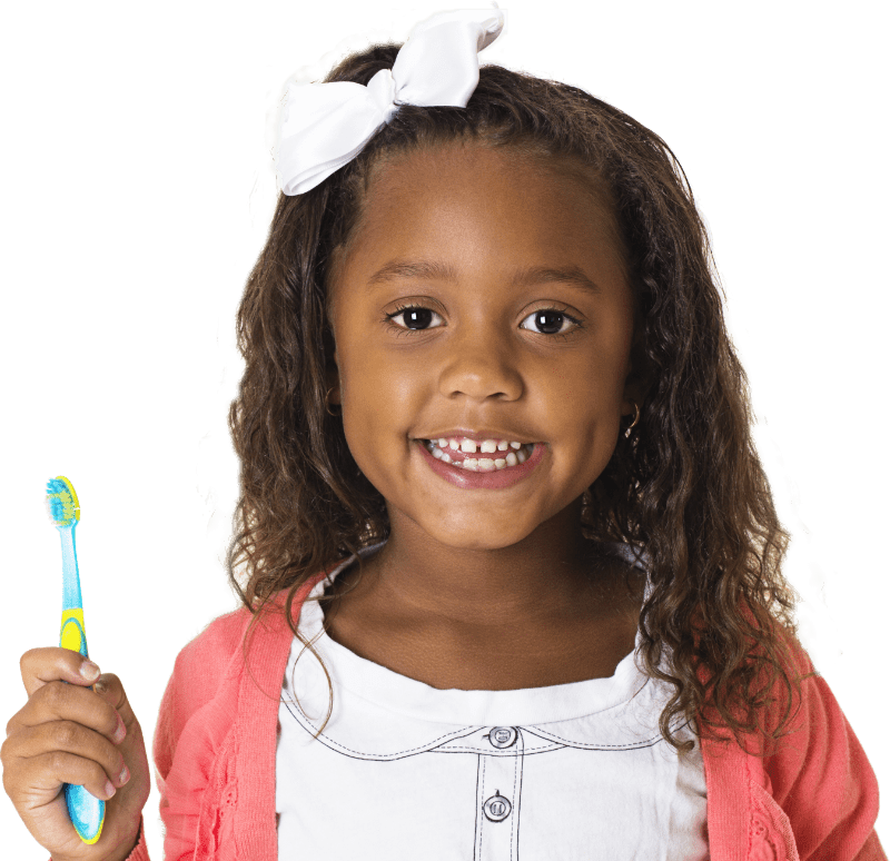 Happy Child With Toothbrush PNG Image