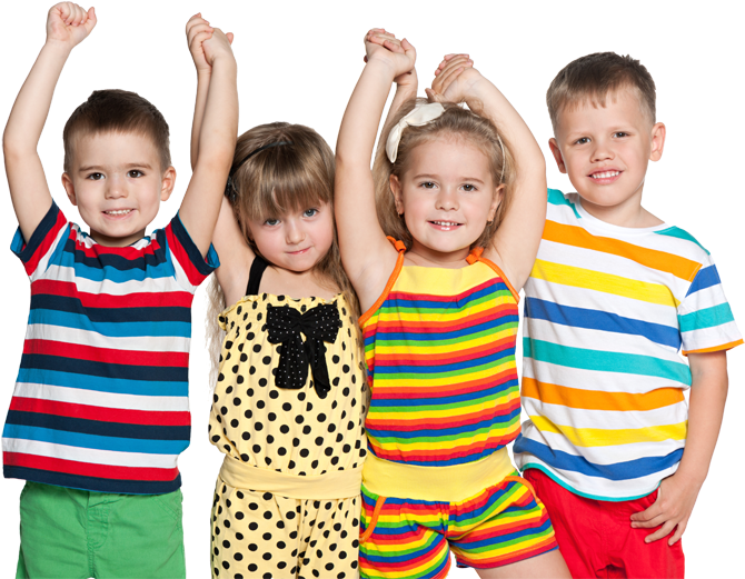 Happy Children Celebrating PNG Image