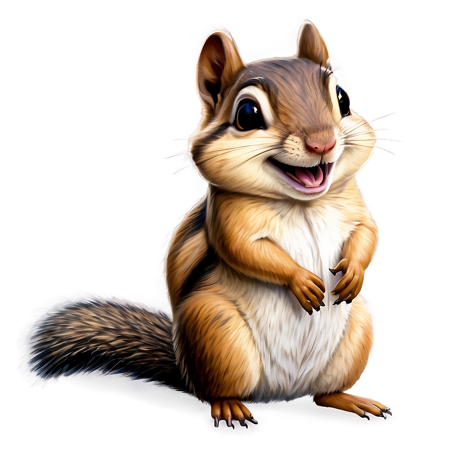 Happy Chipmunk Drawing Png 06242024 PNG Image