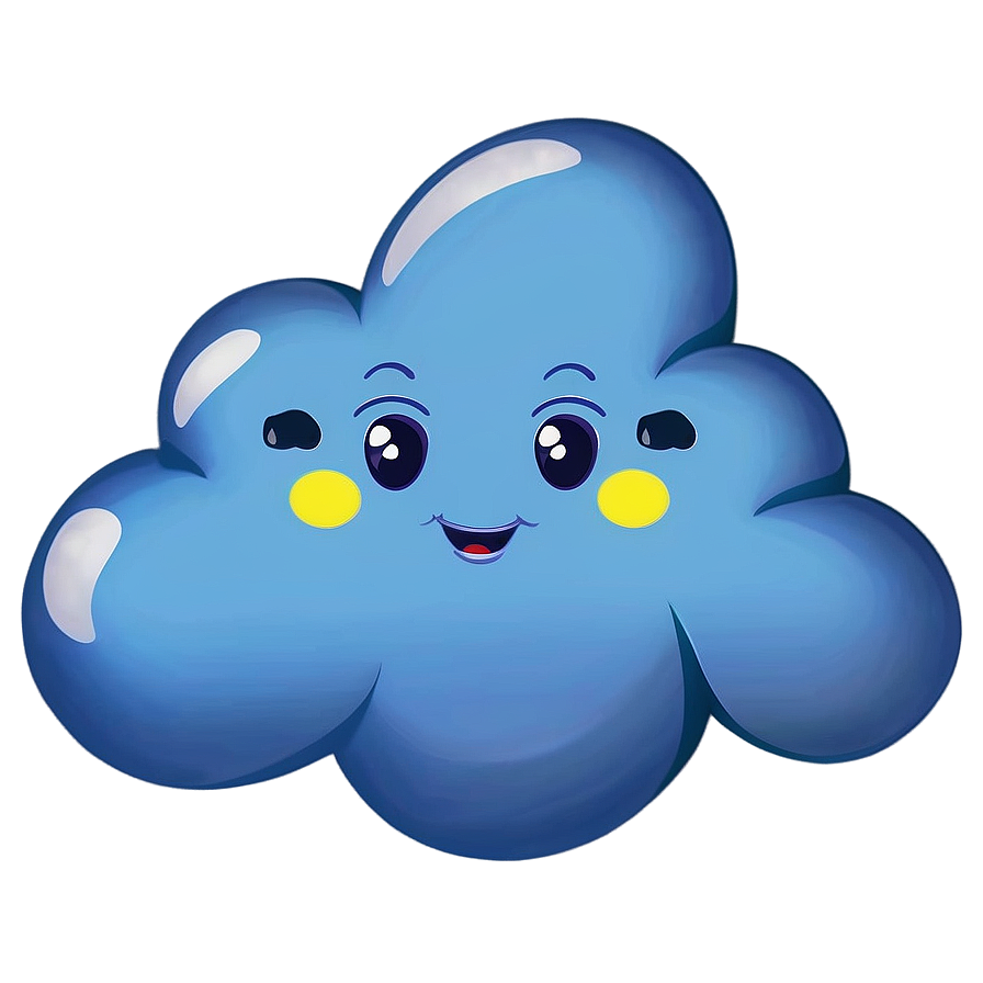 Happy Cloud Cartoon Png Xmh PNG Image