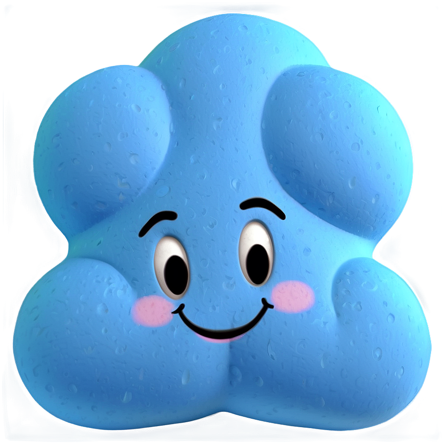 Happy Cloud Character Png Xqv61 PNG Image