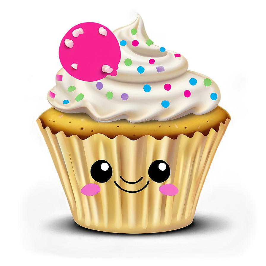 Happy Cupcake Design Png 05062024 PNG Image