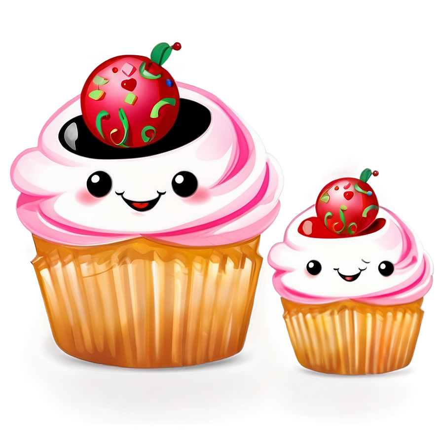 Happy Cupcake Design Png Eyq PNG Image