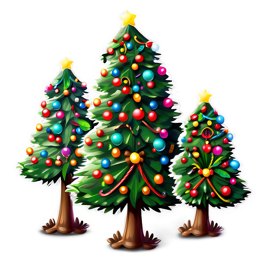 Happy Cute Christmas Tree Png 17 PNG Image