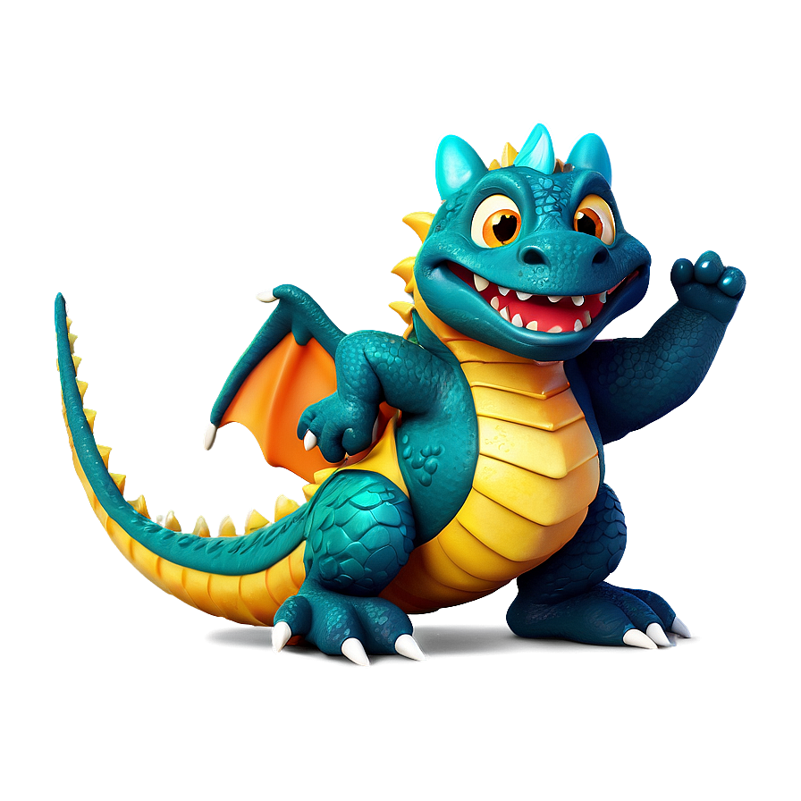 Happy Dragon Character Png Gqt92 PNG Image