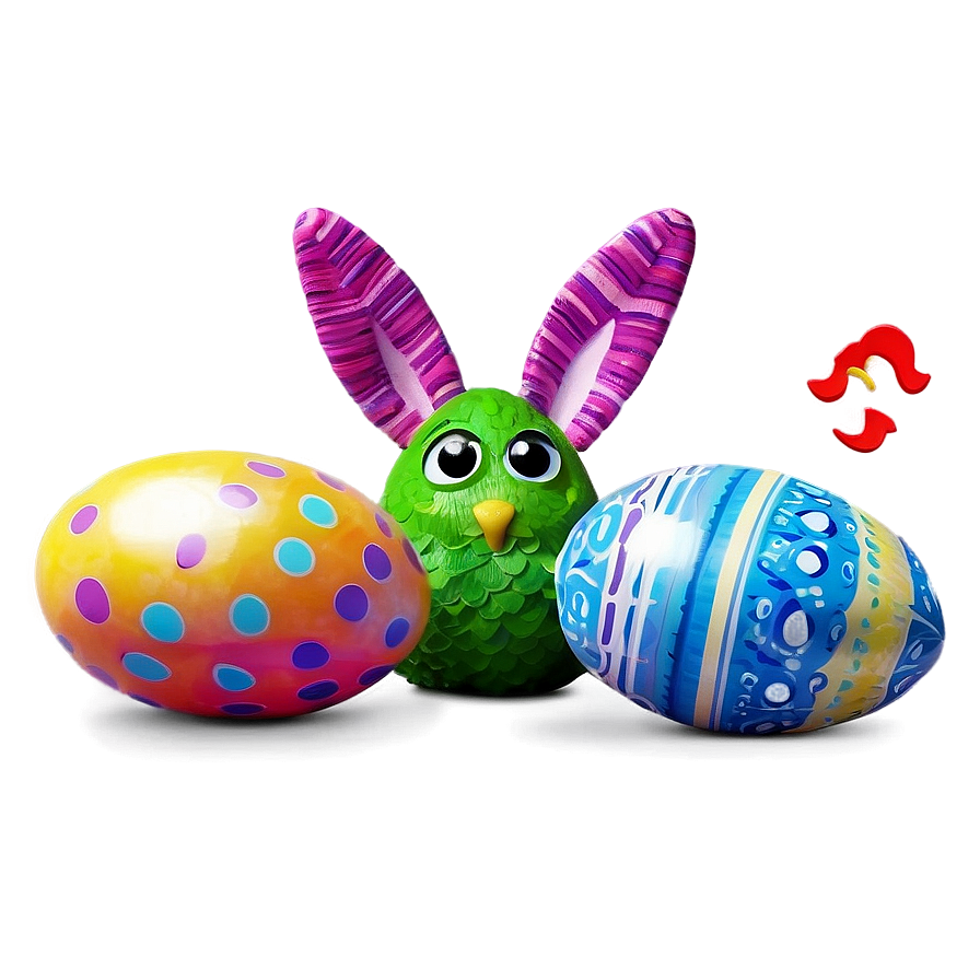 Happy Easter Greeting Png Hwj6 PNG Image