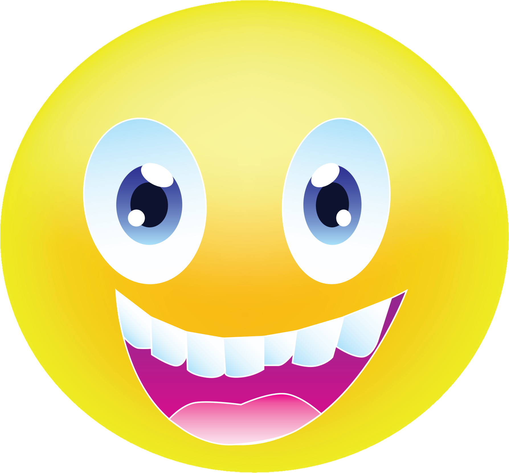 Happy Face Emoji Grinning.png PNG Image