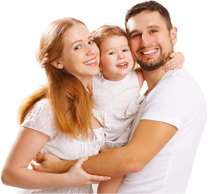 Happy Family Embrace PNG Image