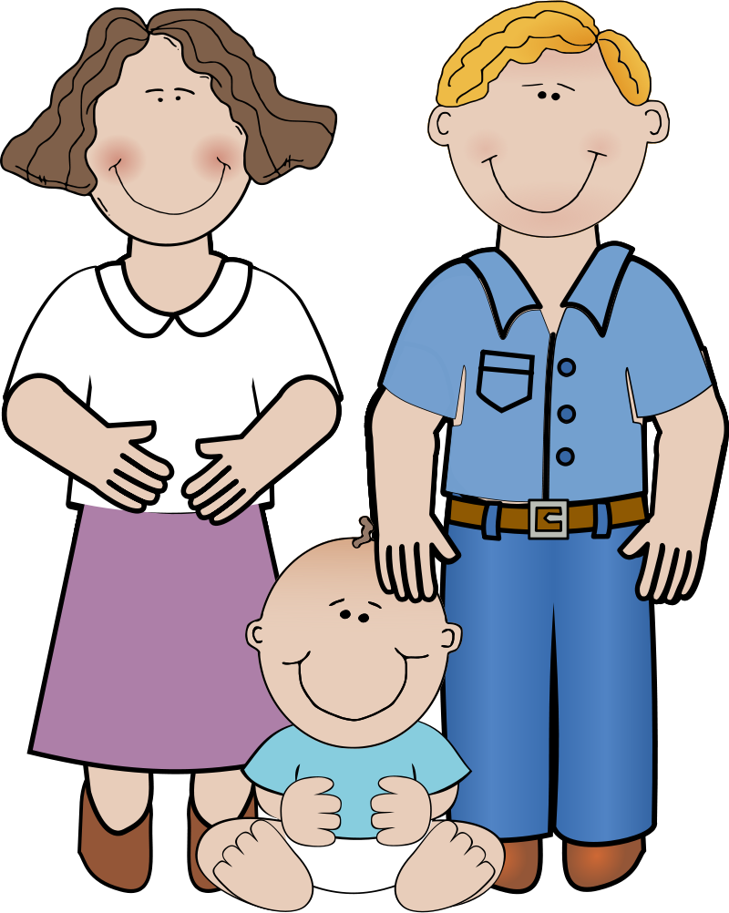 Happy Family Illustration PNG Image