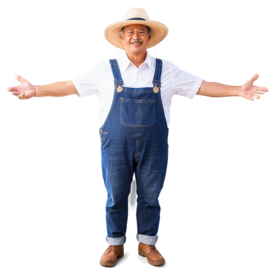 Happy Farmer Illustration Png Txr74 PNG Image