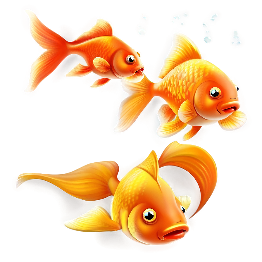 Happy Goldfish Png Hig PNG Image