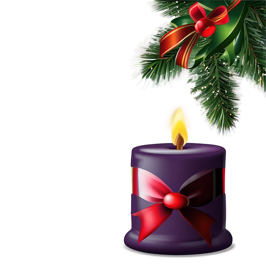 Happy Holidays Candle Light Png Vfa PNG Image