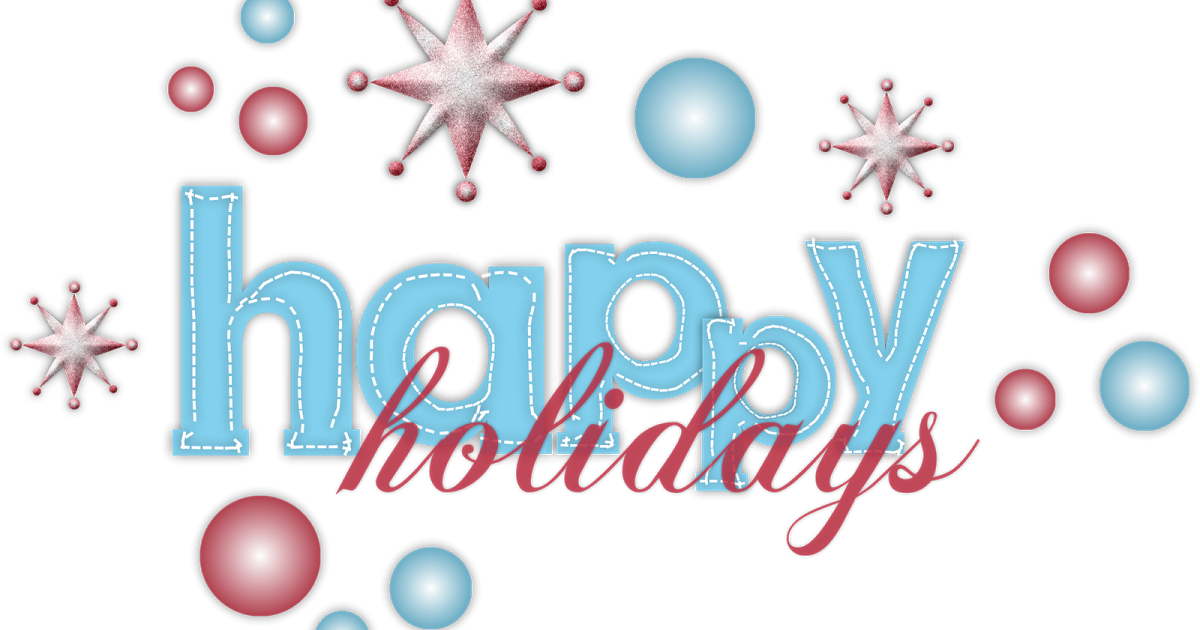 Happy Holidays Festive Greeting PNG Image