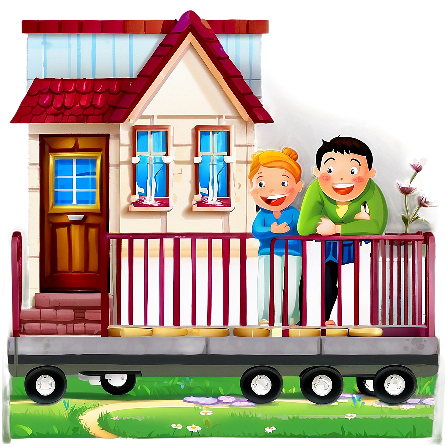 Happy Home Family Clipart Png Ame PNG Image